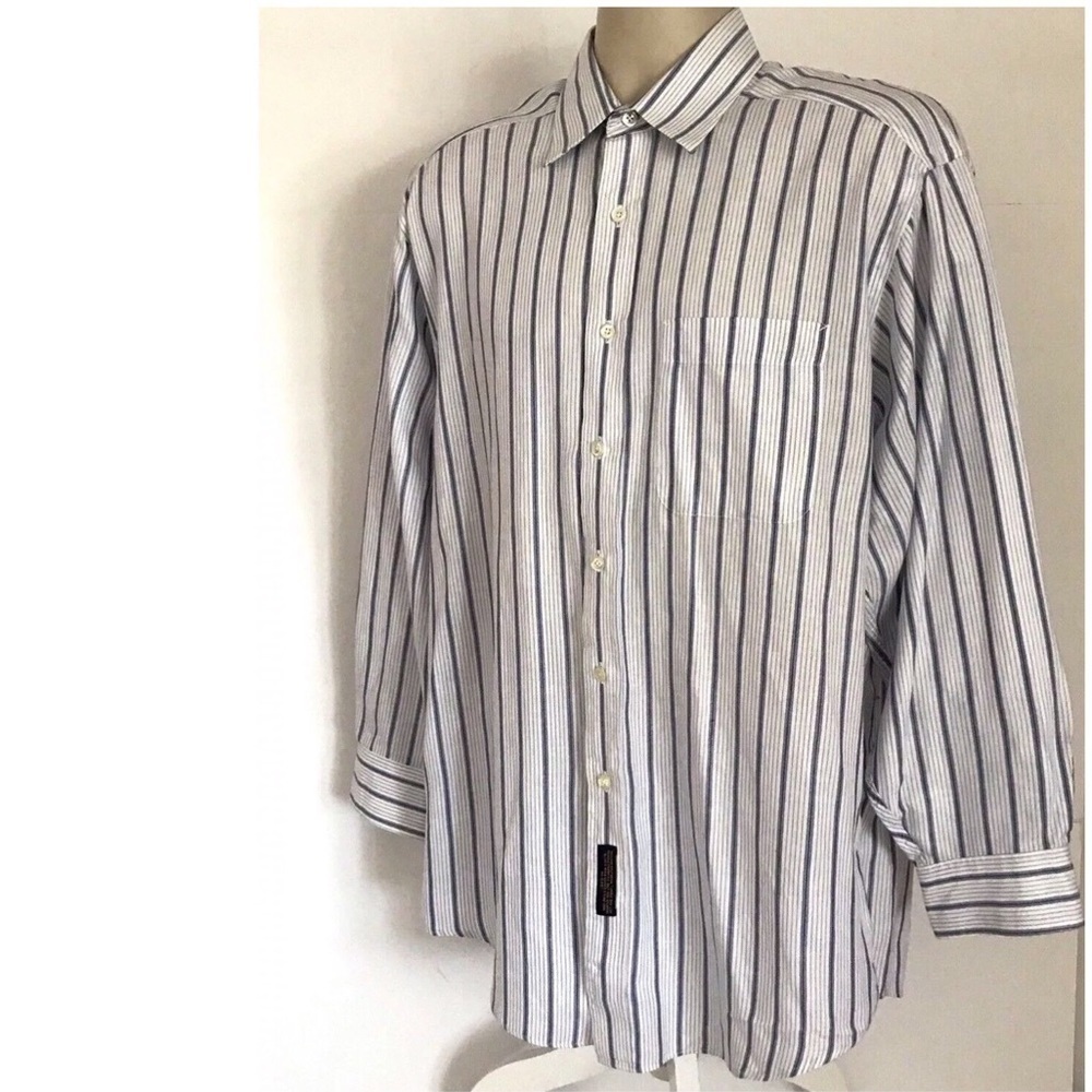 Tommy Hilfiger Striped Button Front Shirt Large